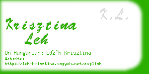 krisztina leh business card